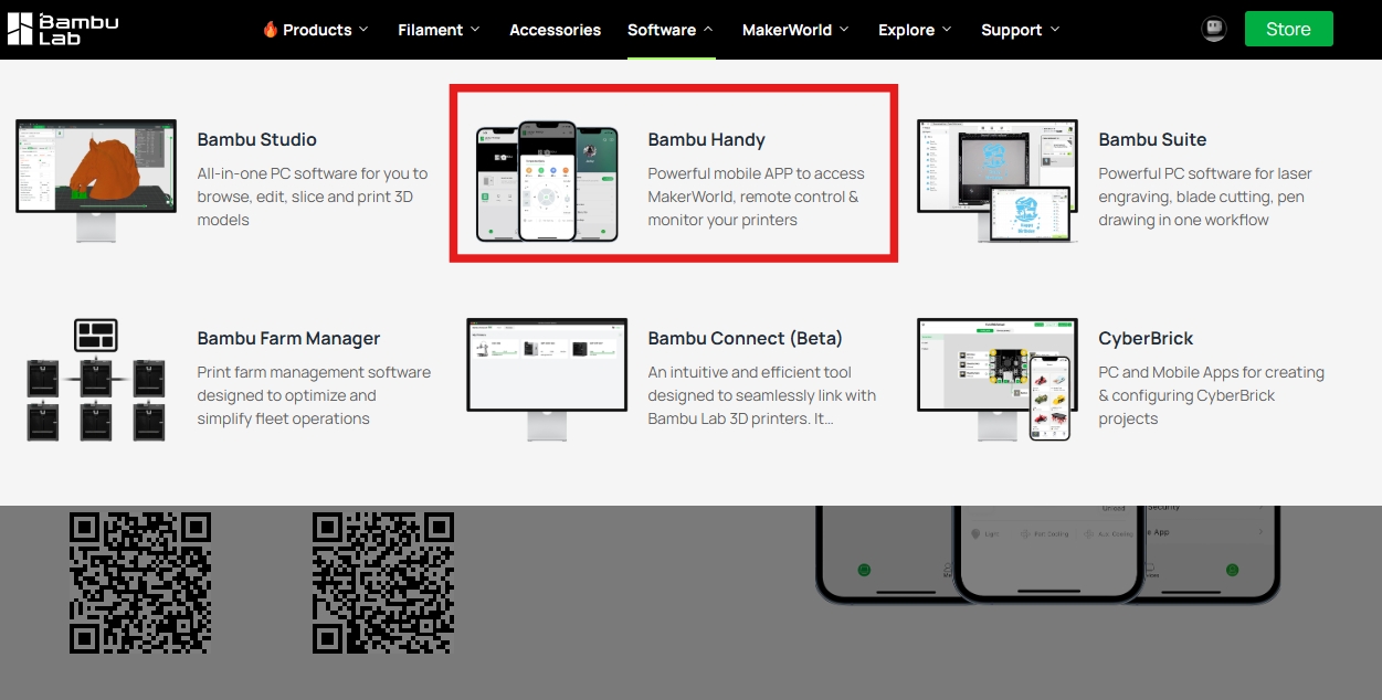 Установка приложения Bambu Handy