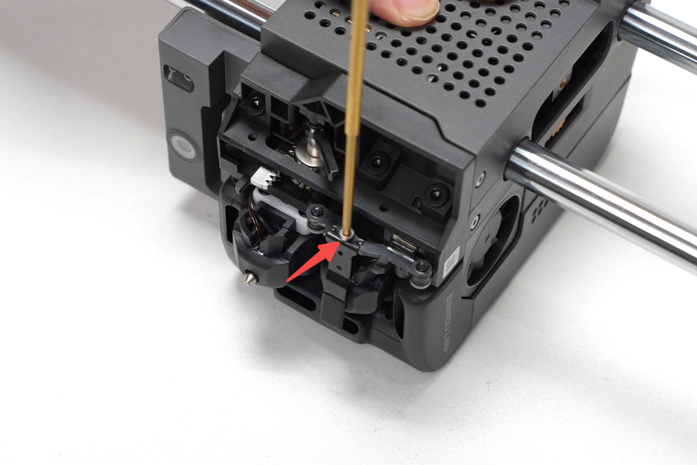 Removing the flow blocker screw on the X2D toolhead