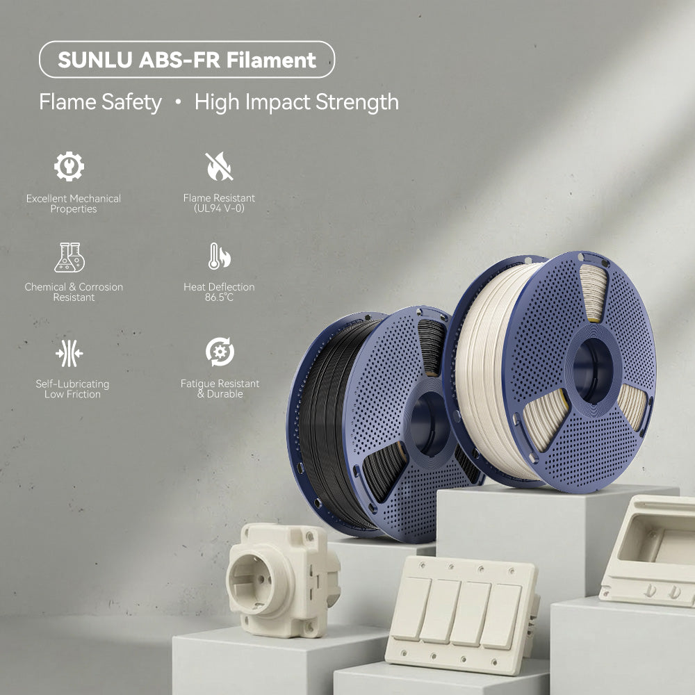 SUNLU ABS-FR — Self-Extinguishing UL94 V-0 ABS Filament 3