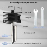 Улучшенный хотенд с закалённой сталью для Bambu Lab P2S/H2D/H2S 3