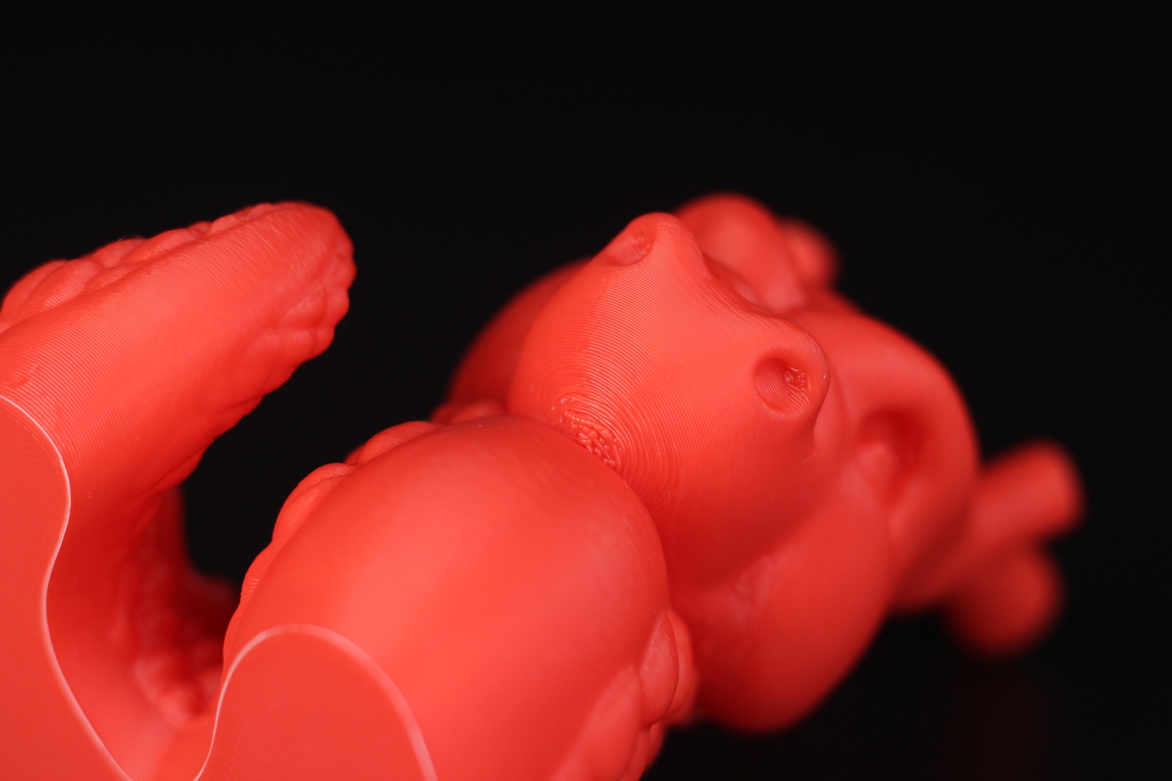 Дракон из ABS на X1C — детализация на органической форме