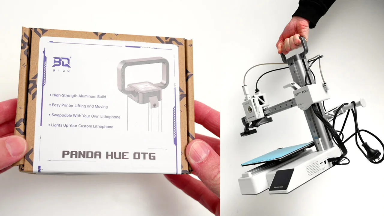 BIQU CNC Top Handle с литофанией на Bambu Lab A1 Mini