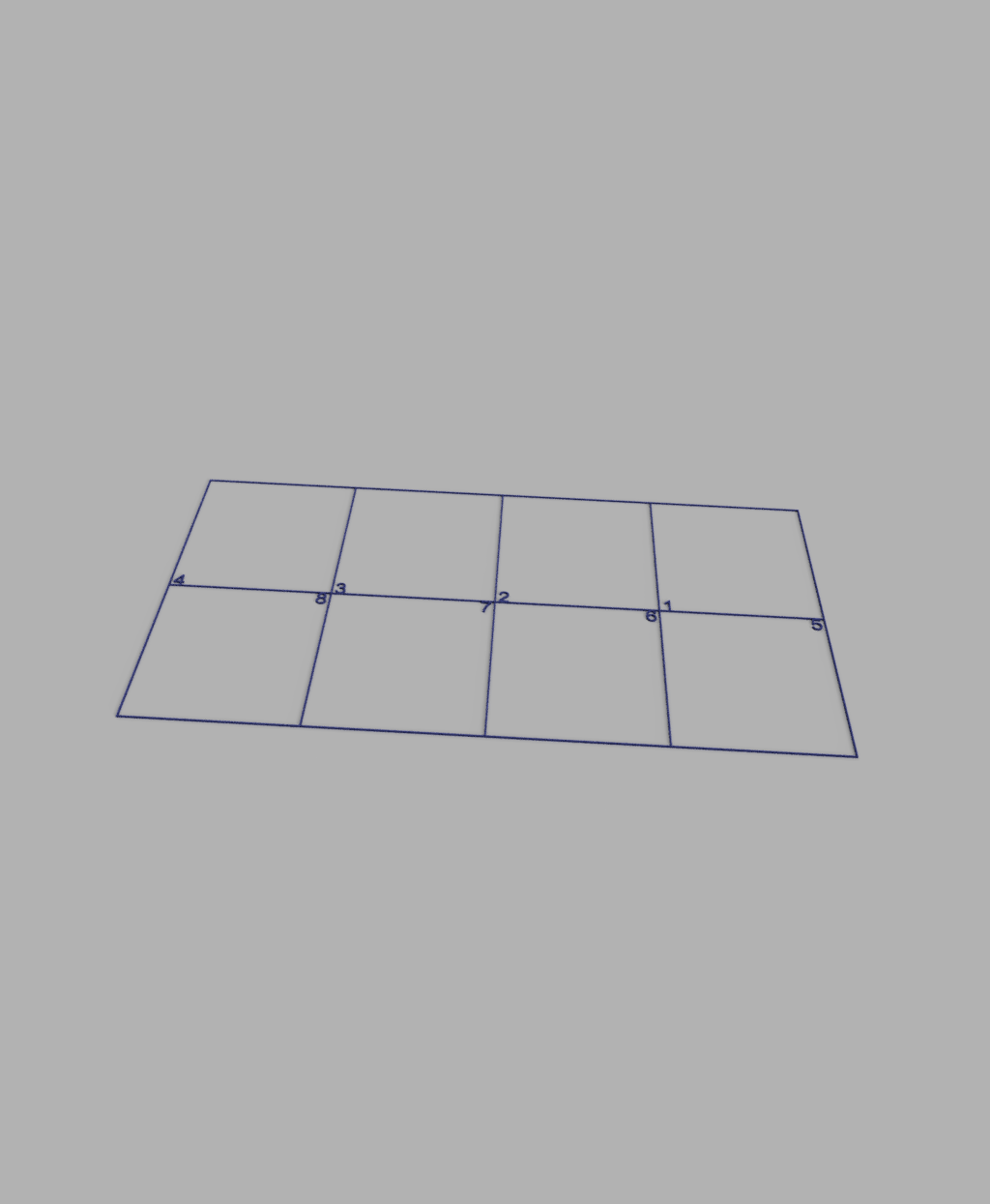 Positioning grid for the section-based exposure test on the Saturn 4 Ultra 16K