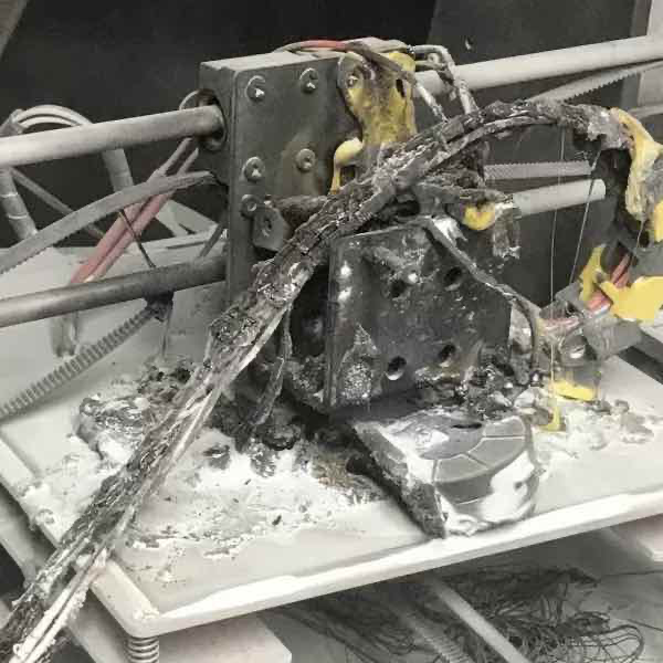 Пожар 3D-принтера — последствия термического разгона