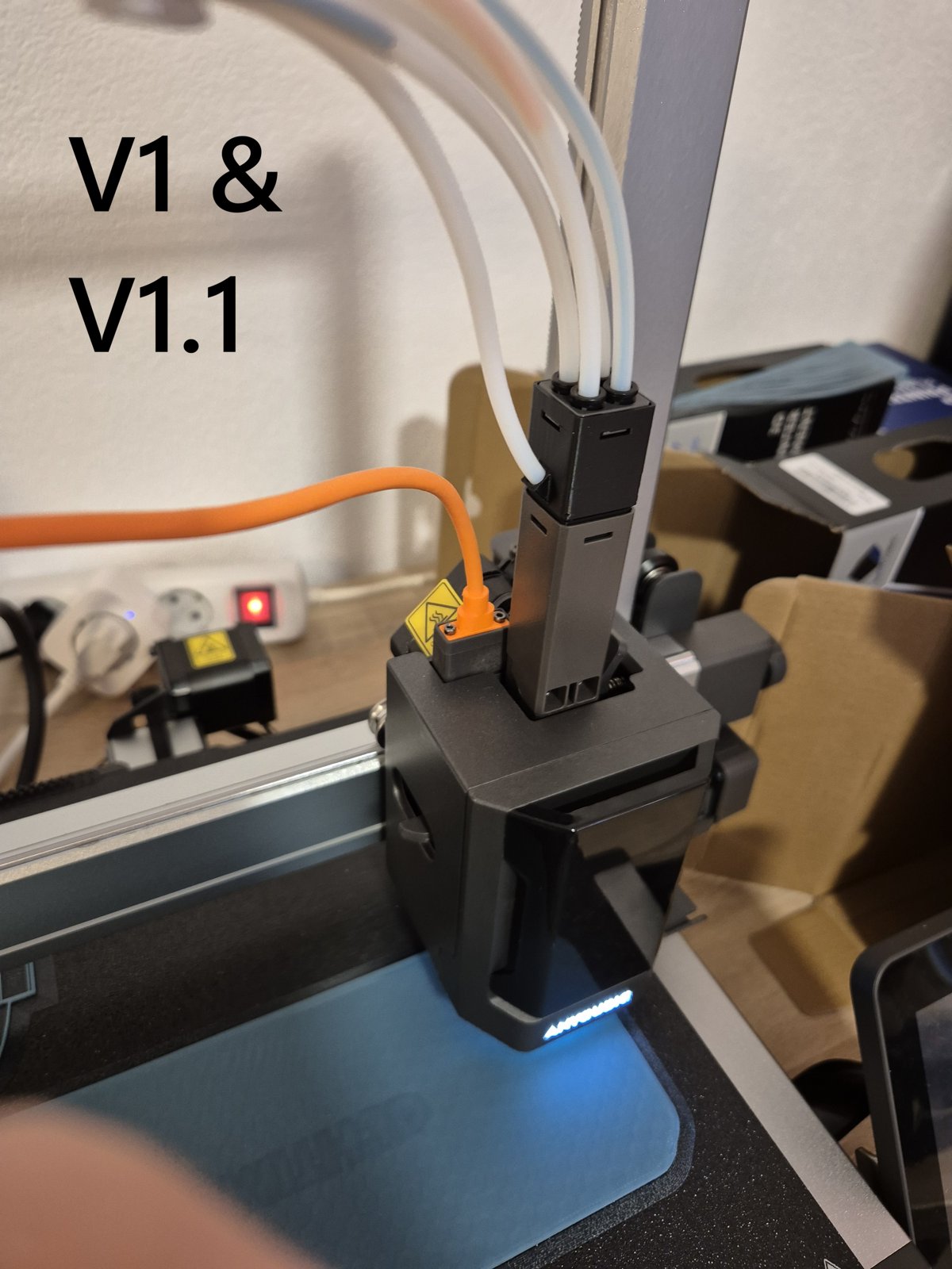 Печатный многопортовый хаб подачи на печатающей голове Anycubic Kobra 3