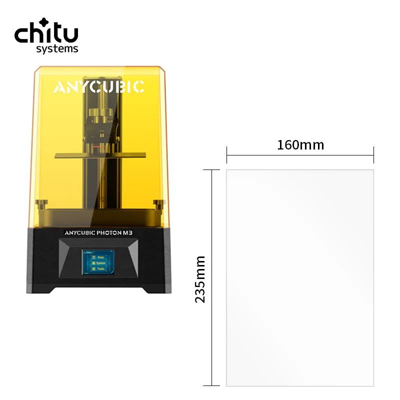 FEP-плёнка 7.6" 235x160 мм для Anycubic Photon M3: набор 3 шт
