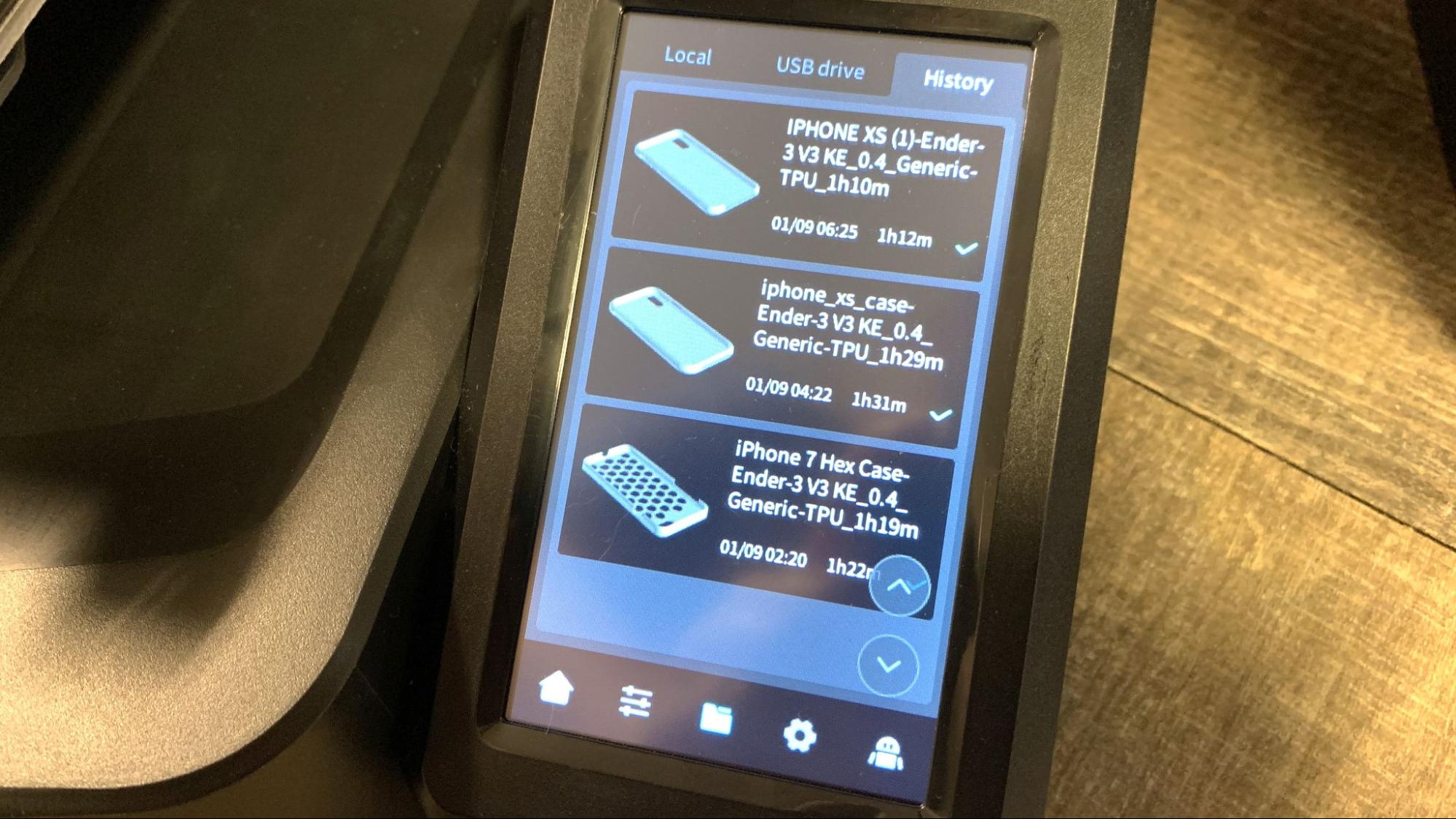 Ender-3 V3 KE toolhead over the PEI plate