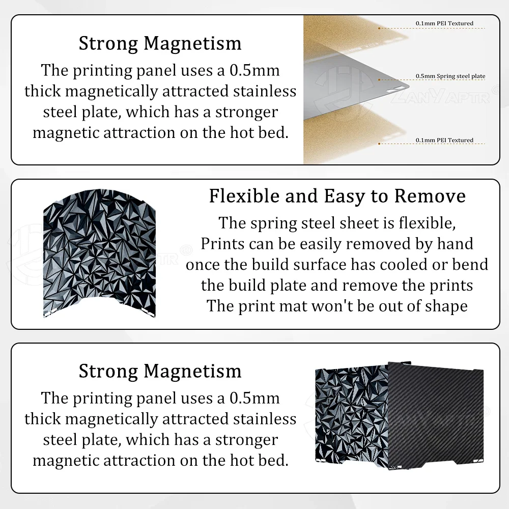 Стол PEI для Bambu Lab H2C 335x325 мм двусторонний 4