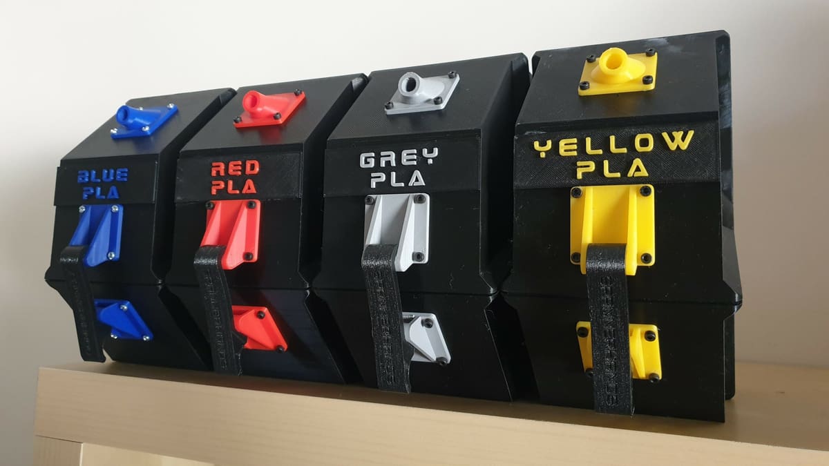 Герметичные боксы для хранения катушек филамента с силикагелем