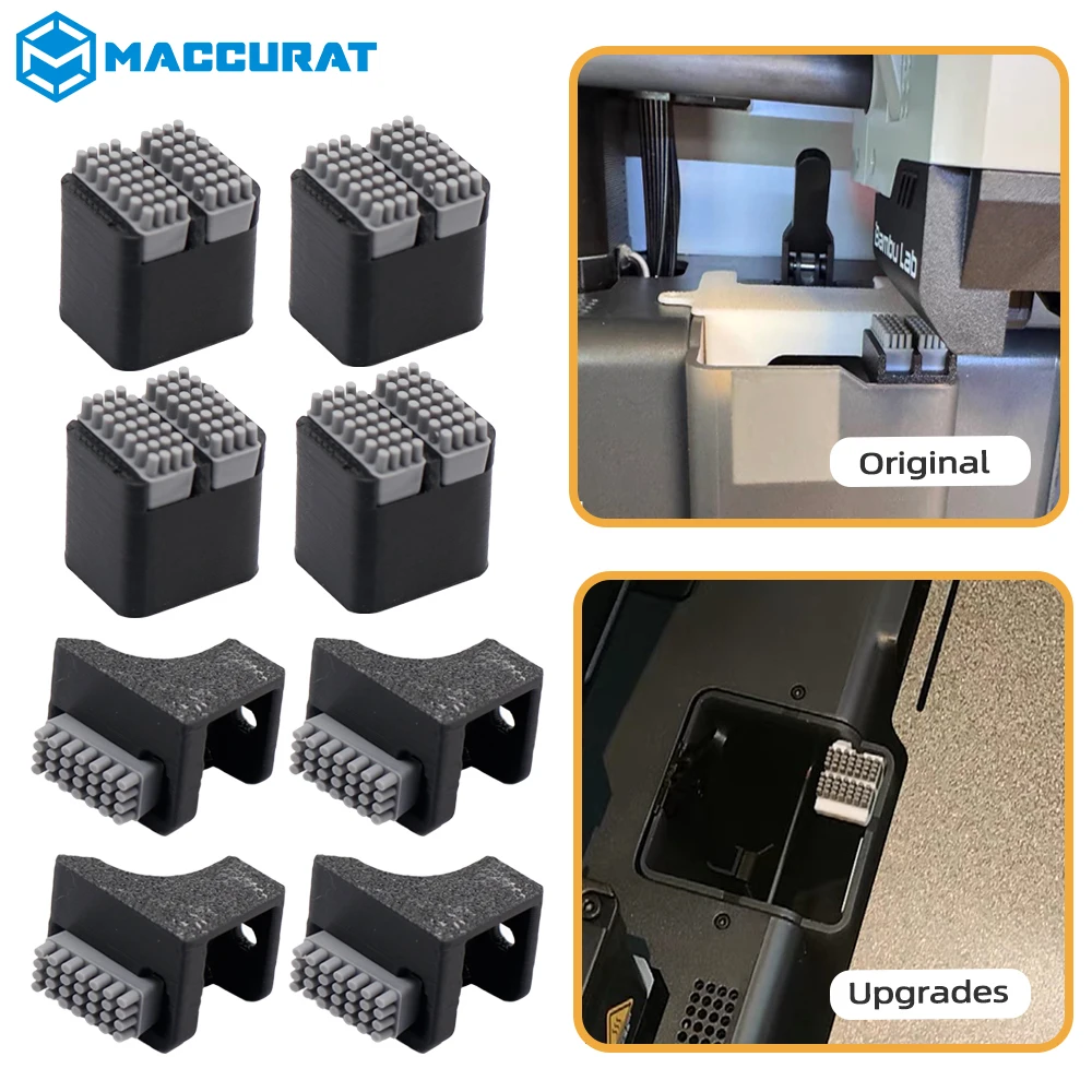 Щётка-вайпер сопла для Bambu Lab P1S/P1P/X1C/A1 — очистка хотенда 2