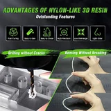 SUNLU Nylon-Like Resin — прочный фотополимер 405 нм для LCD/MSLA 4
