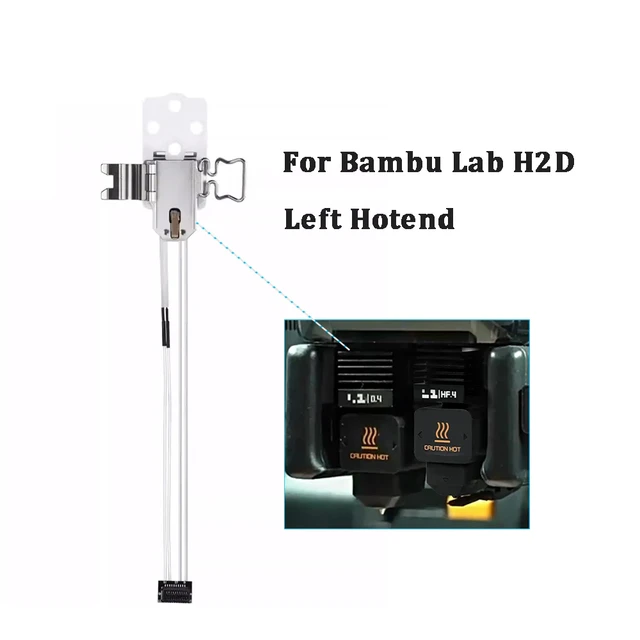 Апгрейд хотенд с циркониевой керамикой для Bambu Lab H2D / H2C (левый)