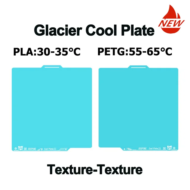 Glacier Cool Build Plate Double-Sided for Bambu Lab A1/P1/P2/X1