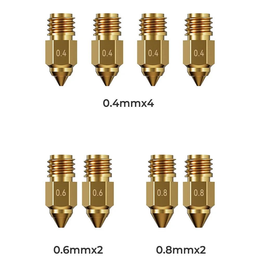 Набор латунных сопел Creality для Ender-5 Max, 8 шт (0.4/0.6/0.8мм) 2