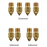 Набор латунных сопел Creality для Ender-5 Max, 8 шт (0.4/0.6/0.8мм) 2