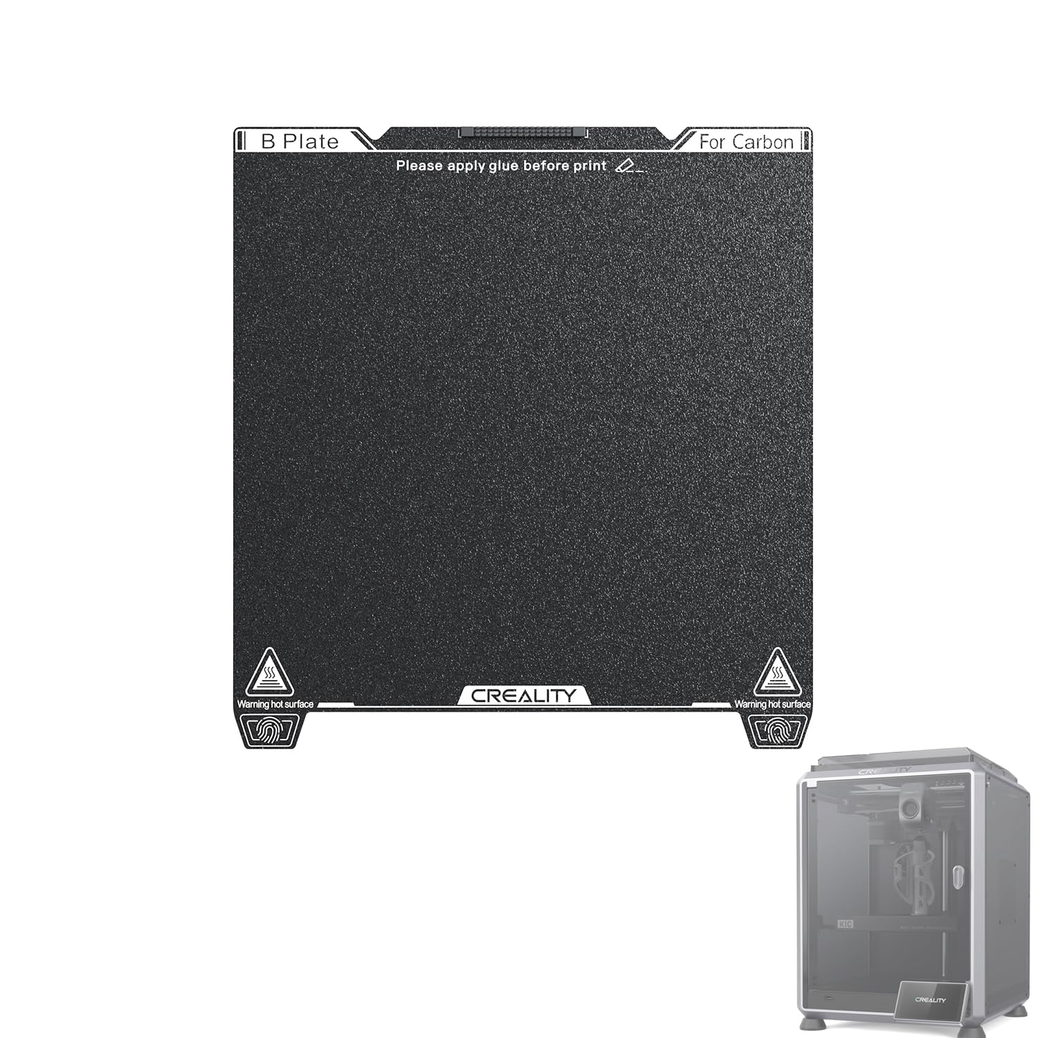 Матовый PEI стол Creality K1C 235×235 мм с очистителем сопла