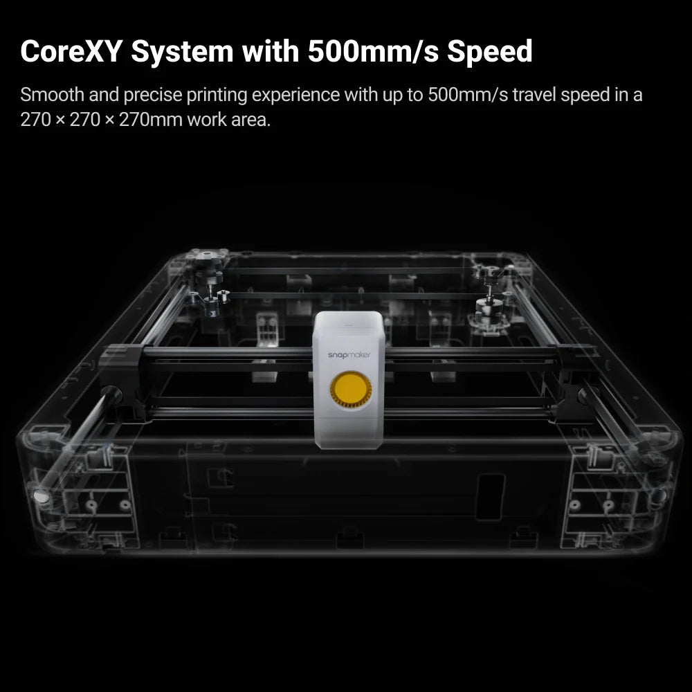 CoreXY кинематика Snapmaker U1 с карбоновыми рельсами