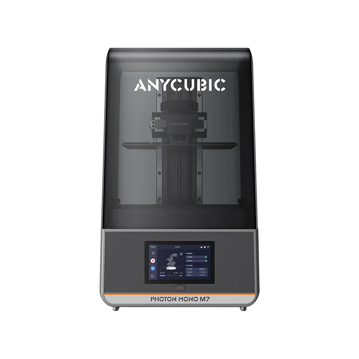 Anycubic Photon Mono M7 — вид спереди, сенсорный экран 4,3 дюйма