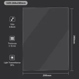 Плёнка FEP для Anycubic Photon Mono X / X2 / X 6K / 6Ks, M3 Plus: 260×200×0.15 мм 2