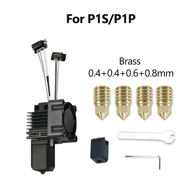Bambu Lab P1P and P1S Complete Hotend V2.0 with Fan