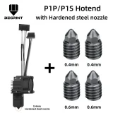 For Bambu Lab X1C P1P P1S Complete Hotend Print Head with Fan Thermistor Ceramic Heater 0.4mm Hardened steel nozzle 1