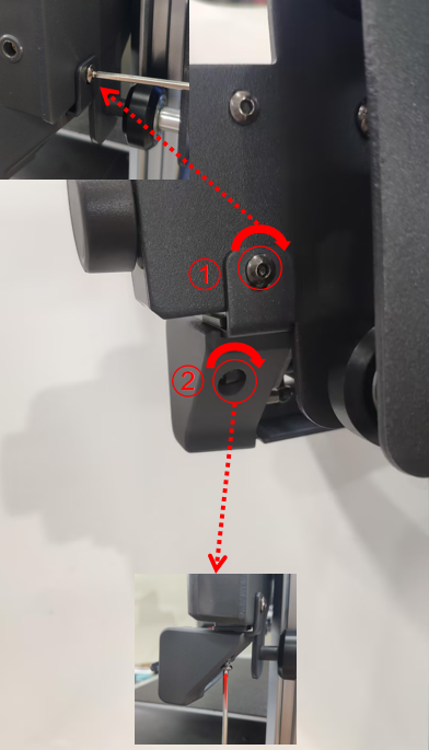 Снятый узел продувки со скребком Anycubic Kobra 3