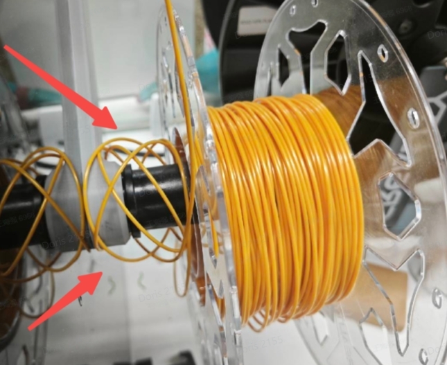 Спутанный филамент на катушке — частая причина ошибок CFS
