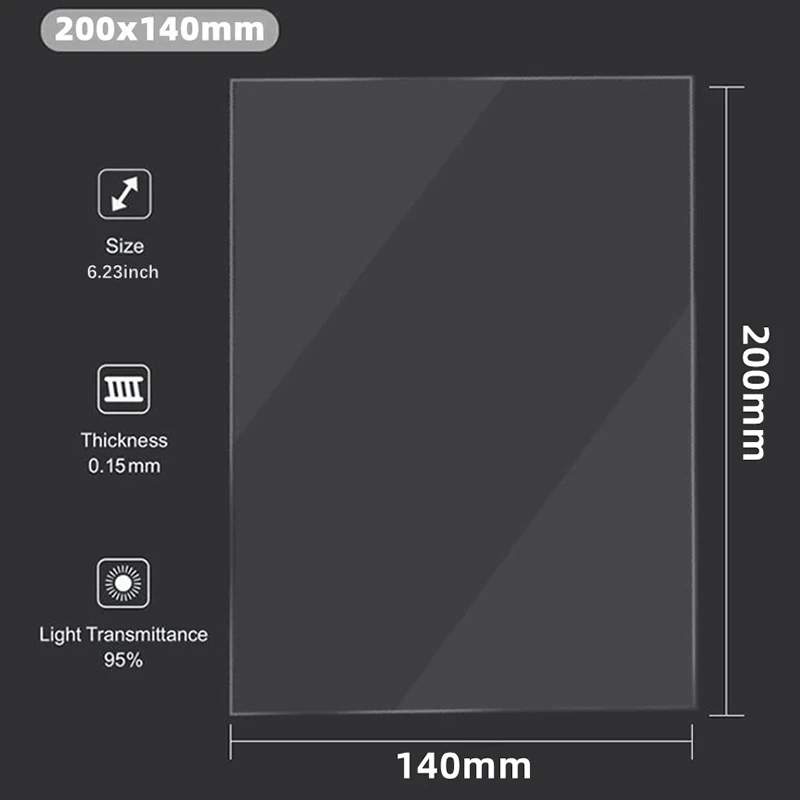 Разделительная плёнка FEP 200×140 мм для Anycubic Photon Mono / Mono 4K / Ultra / D2 / S 2