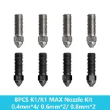 Набор двухметаллических сопел Creality K1 / K1 Max (0.4/0.6/0.8mm) 4