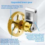 Комплект шестерён экструдера для Bambu Lab P1S / X1C (латунь + сталь DLC) 2