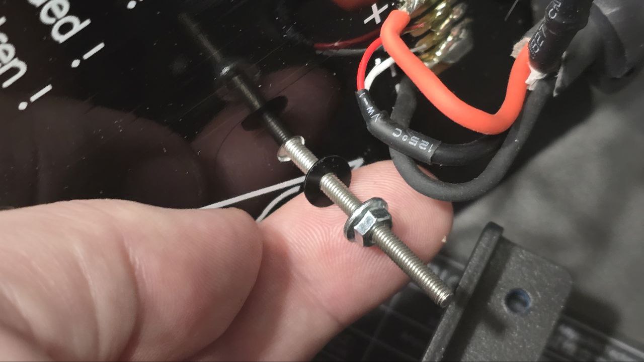 Сборка винта M3 с пружиной и шайбами для регулируемого стола Anycubic Kobra 3