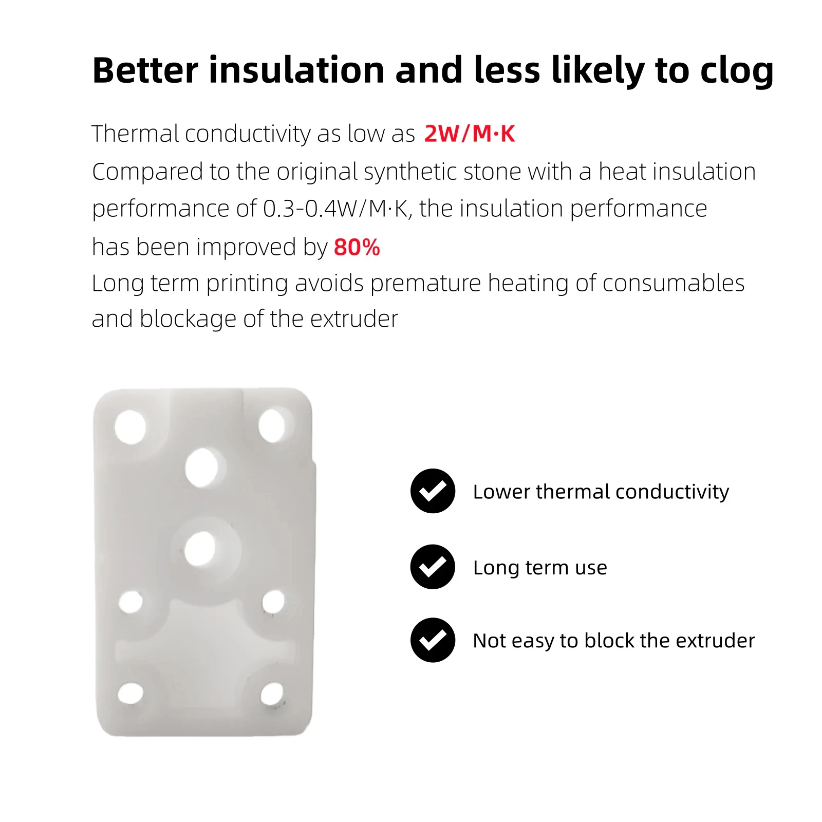 Нагревательный блок хотенда с цирконием для Bambu Lab A1 / H2D / A1 Mini 5