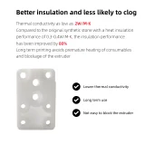 Нагревательный блок хотенда с цирконием для Bambu Lab A1 / H2D / A1 Mini 5