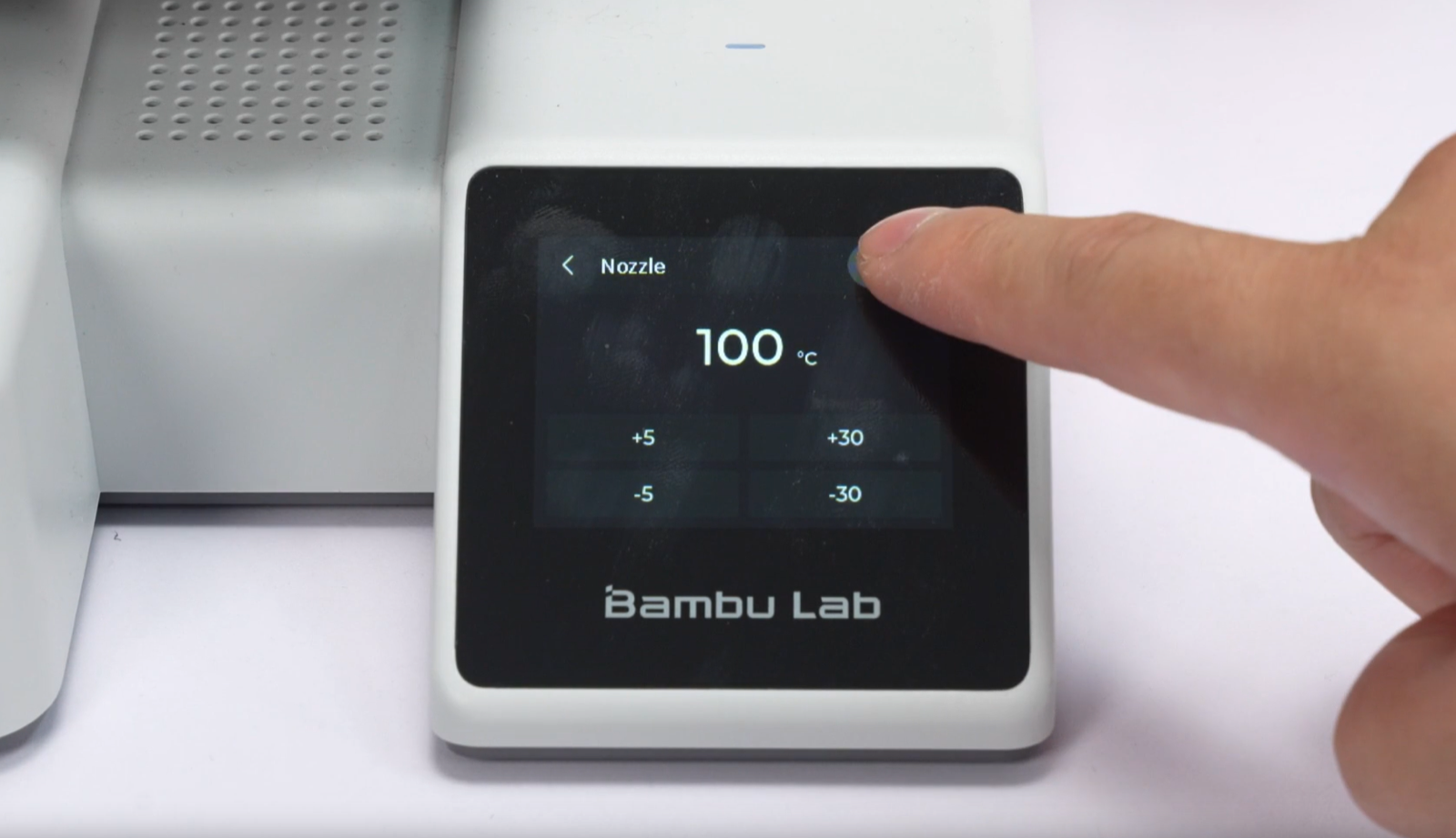 Setting 100°C for cold pull on A1 mini display