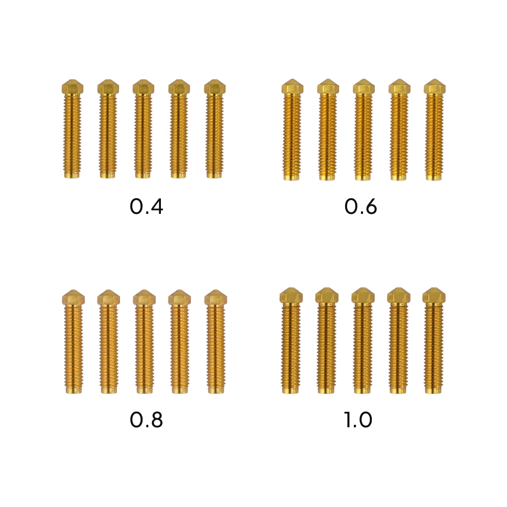 ELEGOO Brass Nozzle Kit for OrangeStorm Giga