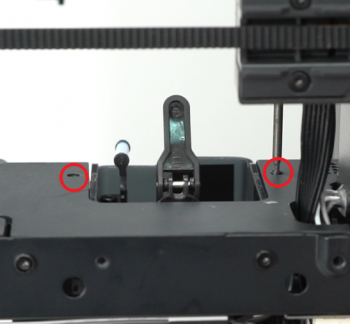 Purge chute X1C — вид сзади