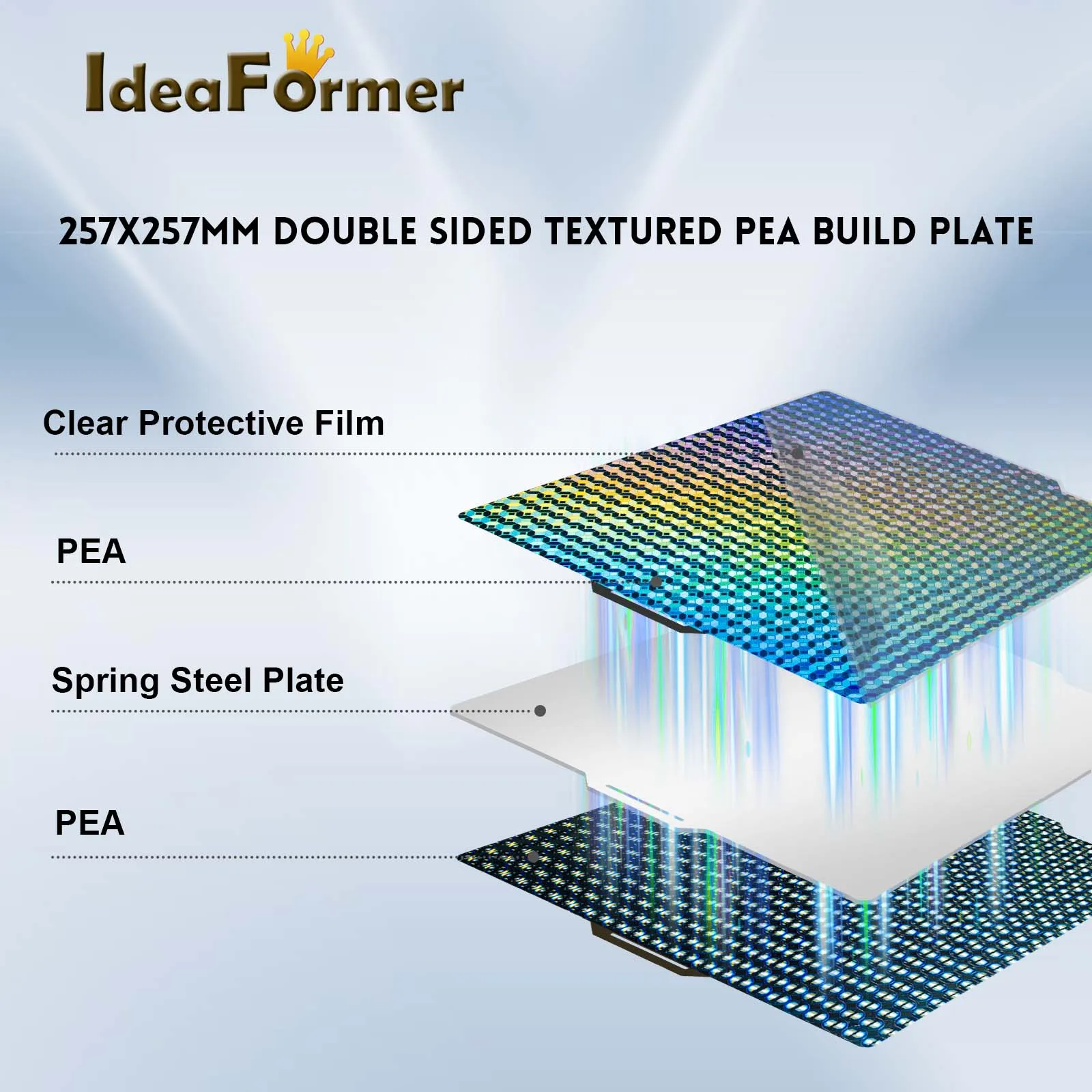 PEI стол 257×257 мм для Bambu Lab 3