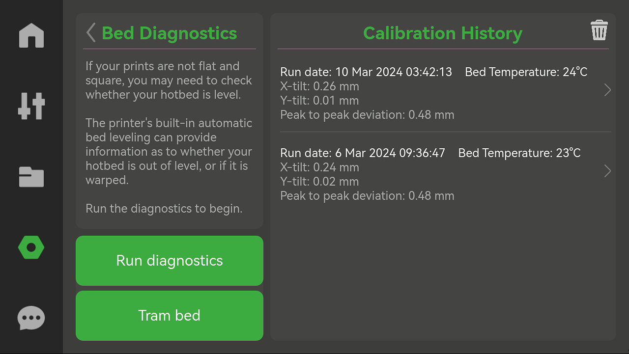 Процесс калибровки в X1Plus
