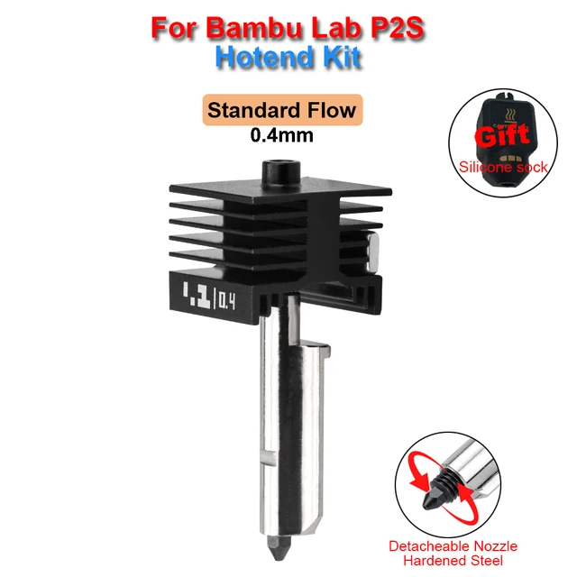 P2S Standard and High Flow Hotend Kit for Bambu Lab P2S