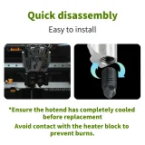 Набор хотенда с закалённой сталью для Bambu Lab H2D 4