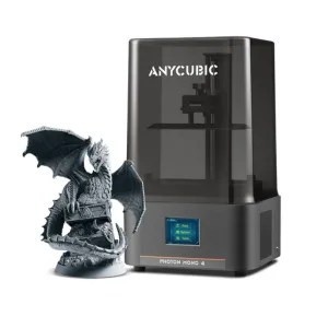 Фотополимерный LCD/MSLA 3D-принтер Anycubic Photon Mono 4 и напечатанная смолой миниатюра дракона