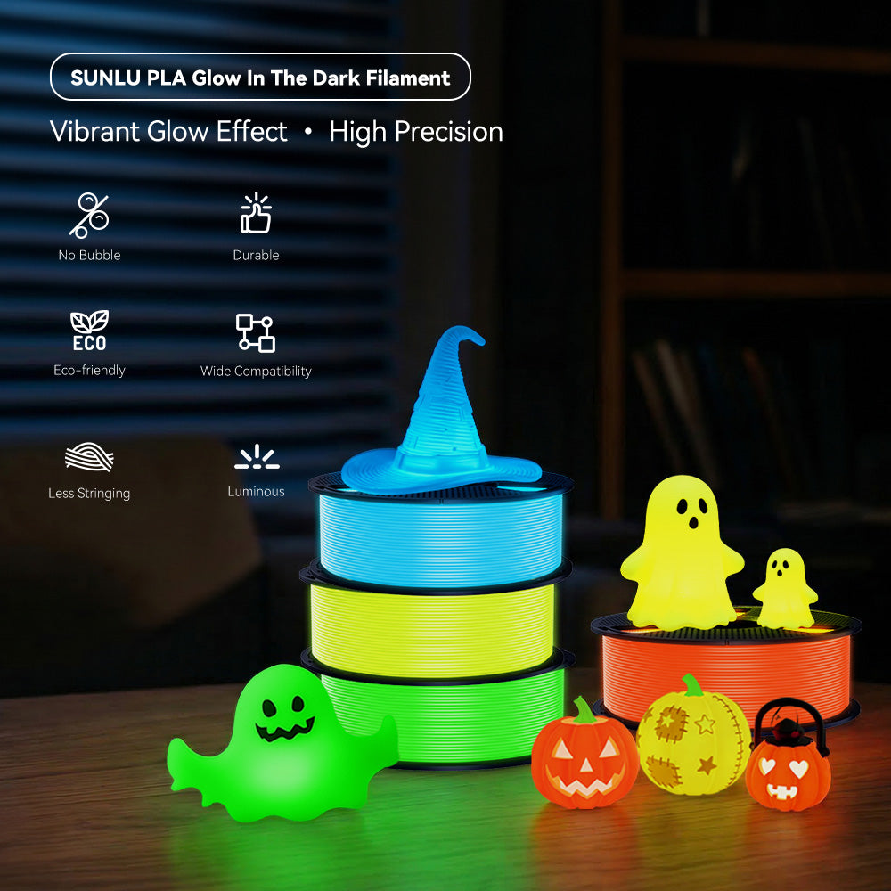 SUNLU Glow in the Dark PLA — светящийся в темноте филамент 2