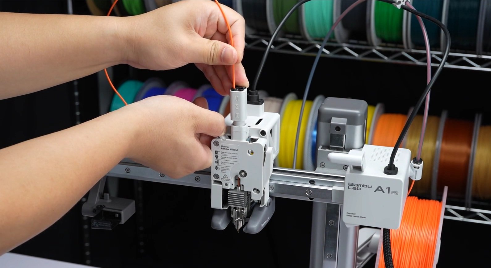 Результат колд пула — филамент с конусным профилем