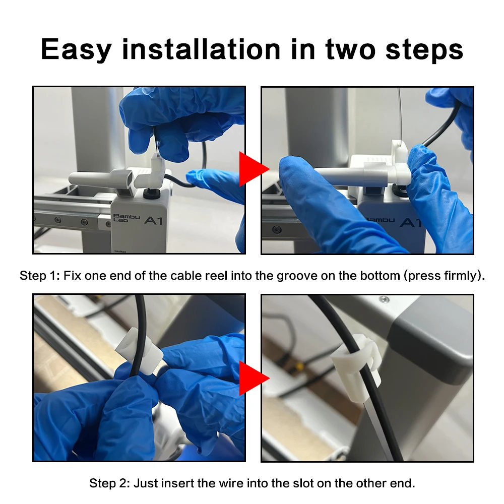 Кабель-канал для Bambu Lab A1 — защита проводов 4