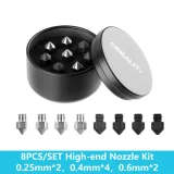 Набор из 8 сопел Creality K1 / K1 Max (0.25/0.4/0.6/0.8mm) 1