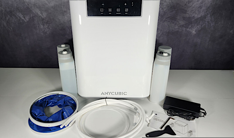 Станция мойки и досветки Anycubic Wash & Cure Max с бутылями, шлангом и складным ведром