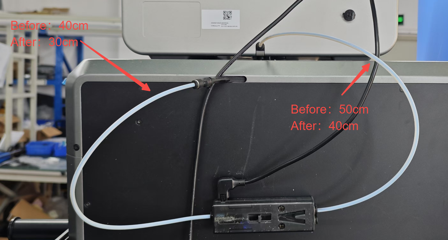 Правильные длины PTFE-трубок CFS