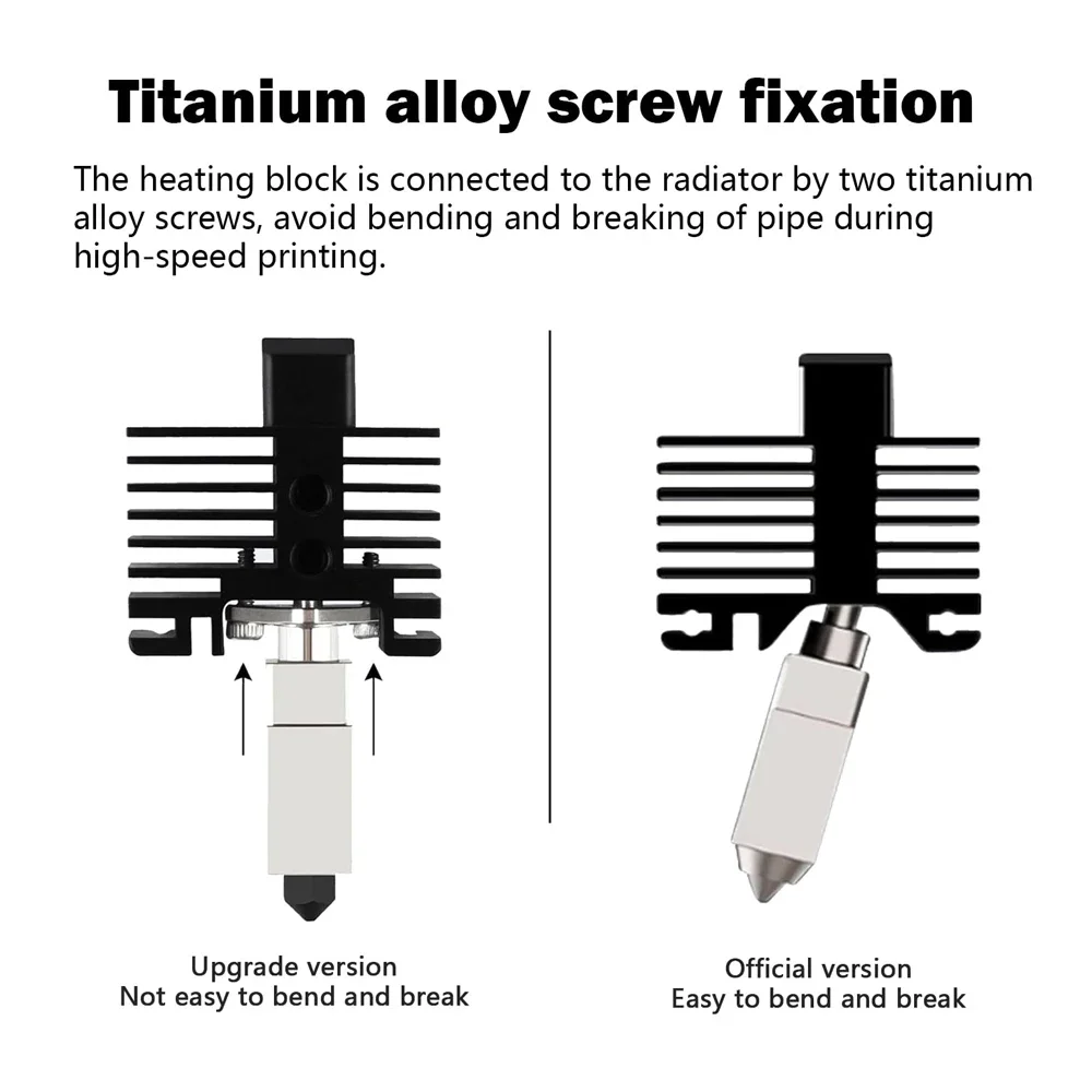Bambu Lab P1P and P1S Complete Hotend V2.0 with Fan 5