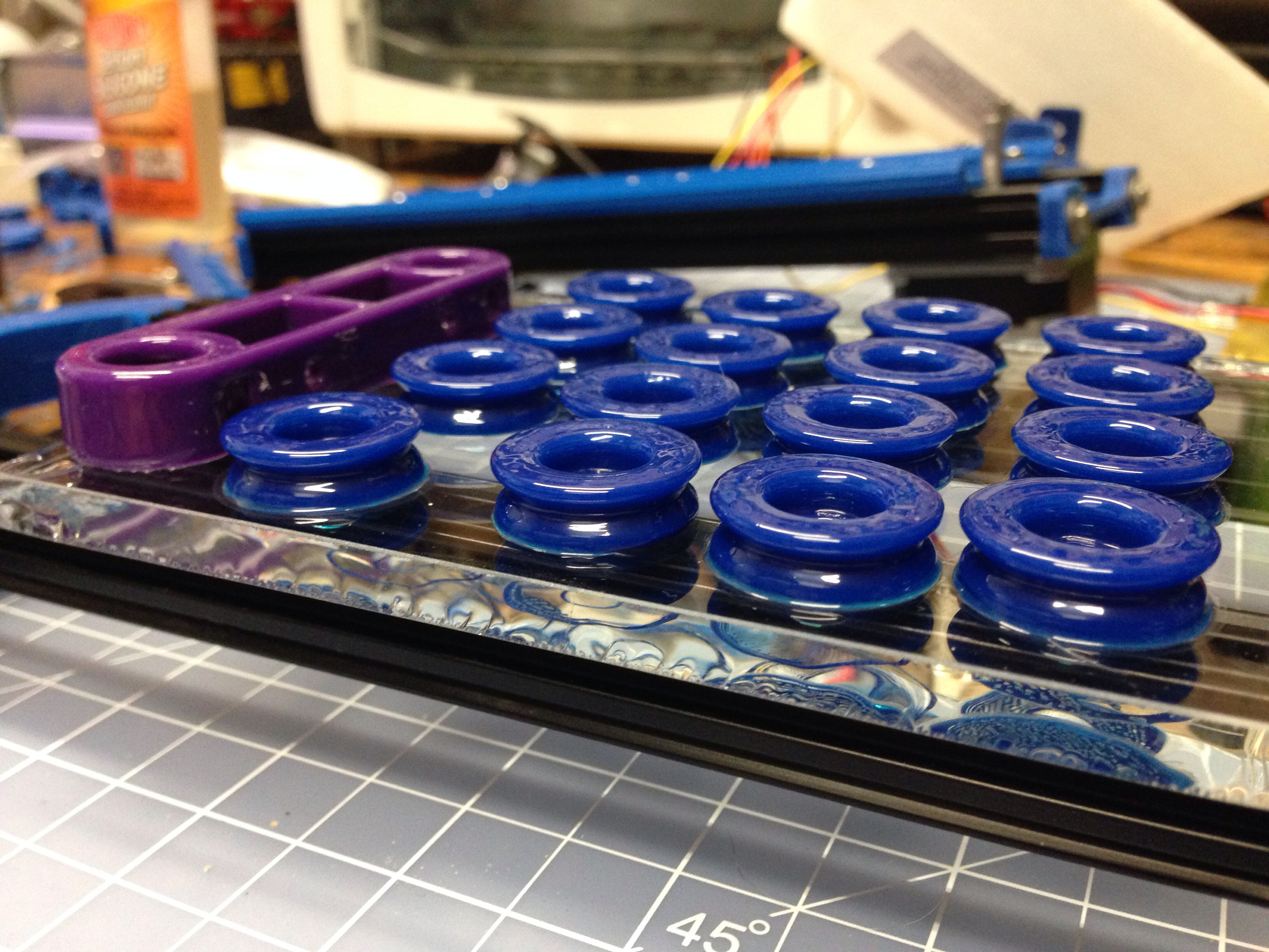 ABS-деталь до и после ацетоновой обработки