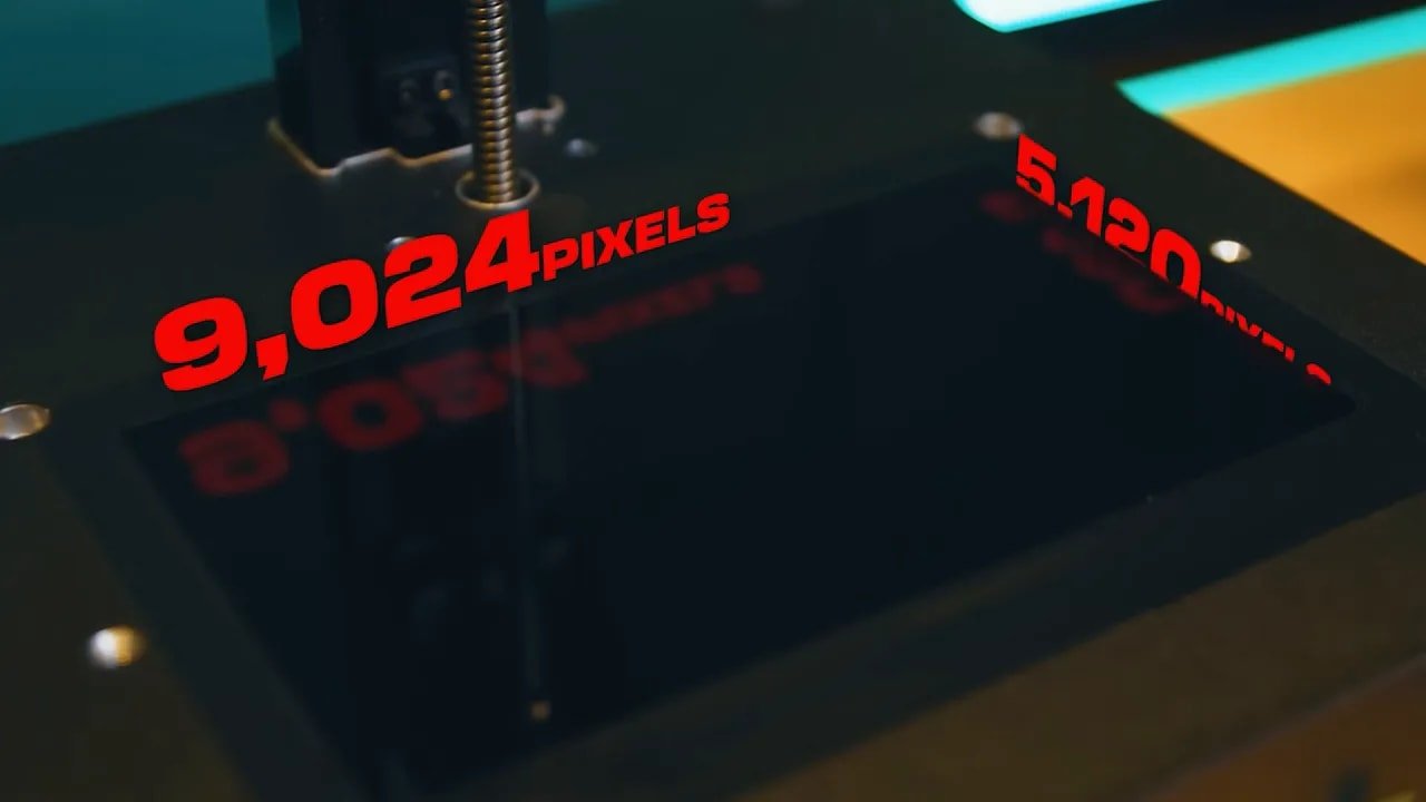 ЖК-экран Anycubic Photon Mono 4 с подписями 9024 и 5120 пикселей